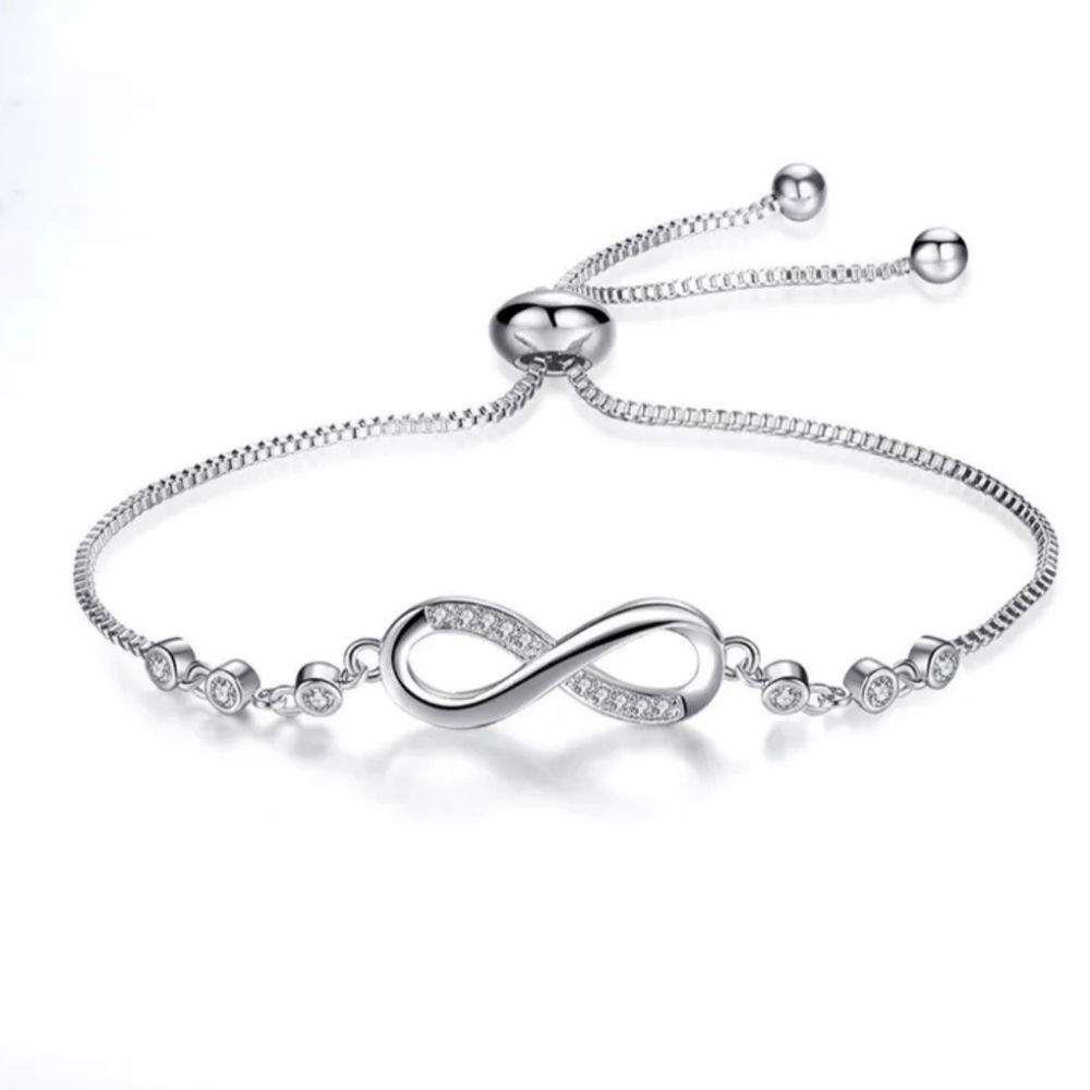 Silver Plated Infinity Bracelet